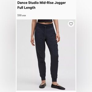 Dance Studio Mid-Rise Jogger Full Length true navy